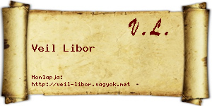 Veil Libor névjegykártya